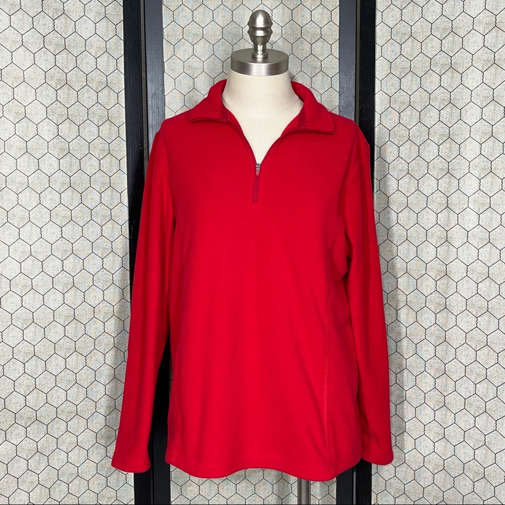 Lands’ End Ladies 1/4 Zip Fleece Pullover